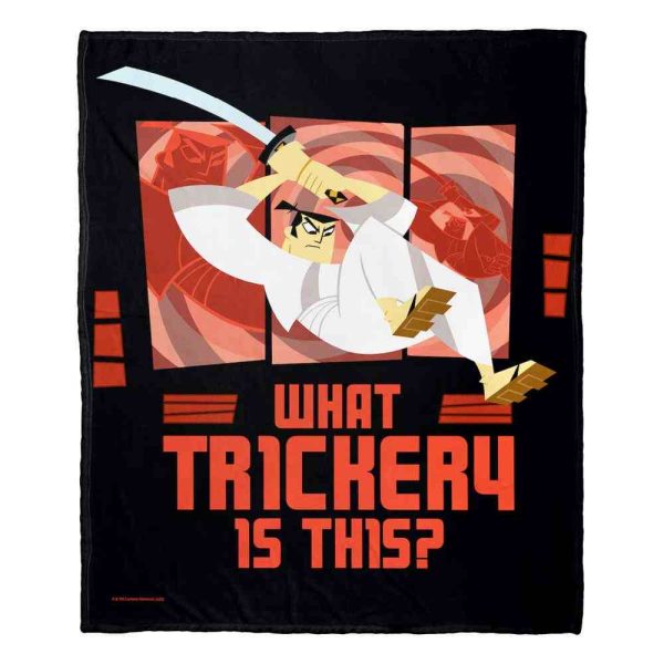 Cartoon Network Samurai Jack What Trickety Is This Silk Touch Throw Blanket 50x60 Inches For Discount