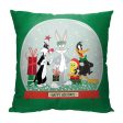 Warner Bros. Looney Tunes Silly Snowglobe Throw Pillow 18x18 Inches Discount