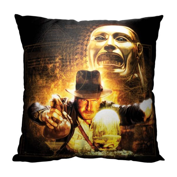 Disney Indiana Jones Dangerous Trade Pillow 18x18 Inches Supply