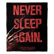 Warner Bros. Nightmare on Elm Street Never Sleep Again Silk Touch Throw Blanket 50x60 Inches Fashion