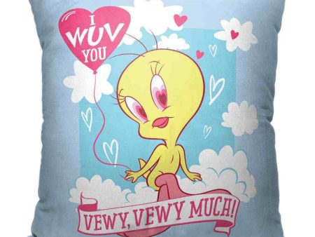 Warner Bros. Looney Tunes Wuv You Vewy Much Throw Pillow 18x18 Inches Hot on Sale