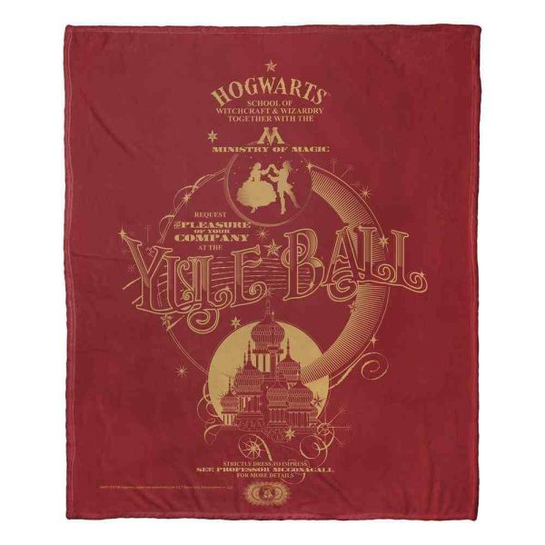 Warner Bros. Harry Potter Yule Ball Invitation Silk Touch Throw Blanket 50x60 Inches Online now