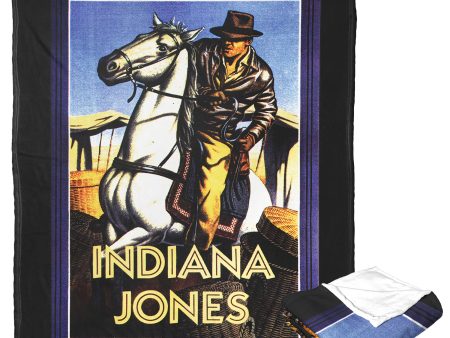 Disney Indiana Jones Classic Indy Silk Touch Throw Blanket 50x60 Inches For Sale