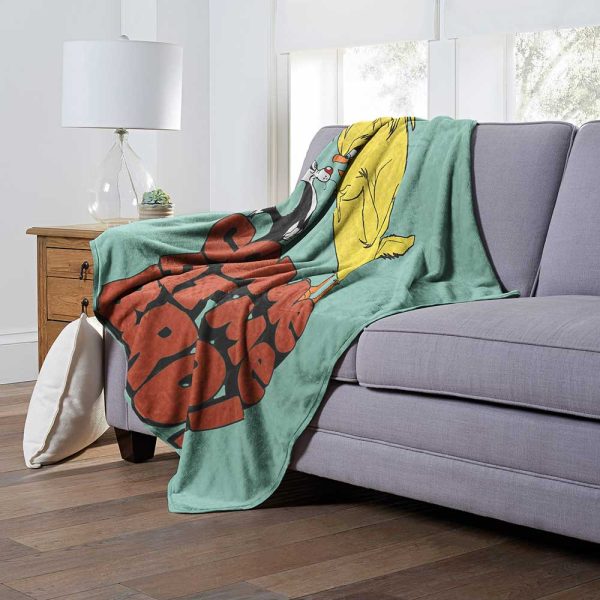 Warner Bros. Looney Tunes Come At Me Bro Silk Touch Throw Blanket 50x60 Inches Hot on Sale