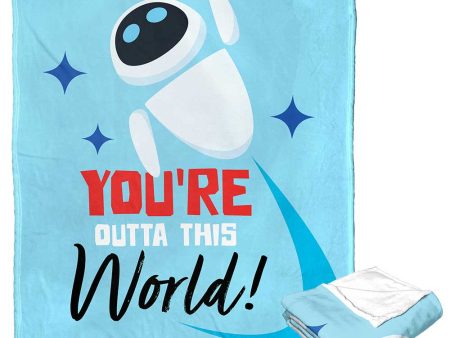 Disney Pixar Wall-E Outta This World Valentine Silk Touch Throw Blanket 50x60 Inches For Cheap