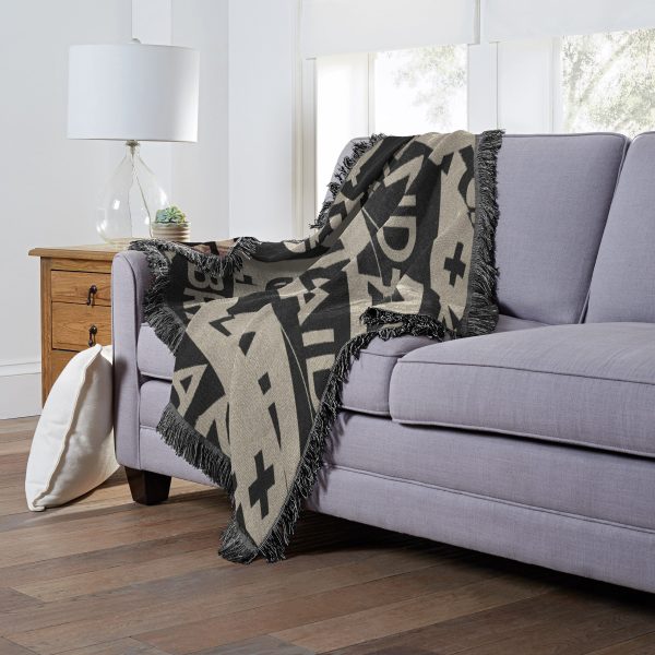 Brand Aid Jacquard Throw Blanket 46x60 Inches Hot on Sale