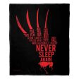 Warner Bros. Nightmare on Elm Street Freddy Quotes Silk Touch Throw Blanket 50x60 Inches Supply