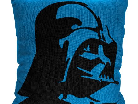 Disney Star Wars Classic Darth Vader Empire 2-Pack Double Sided Jacquard Throw Pillow 14x14 Inches For Sale