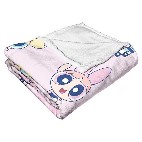 Cartoon Network Powerpuff Girls Raindow Power Silk Touch Throw Blanket 50x60 Inches For Discount