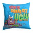 Warner Bros. Justice League Its Gonna Get Ugly Throw Pillow 18x18 Inches For Sale