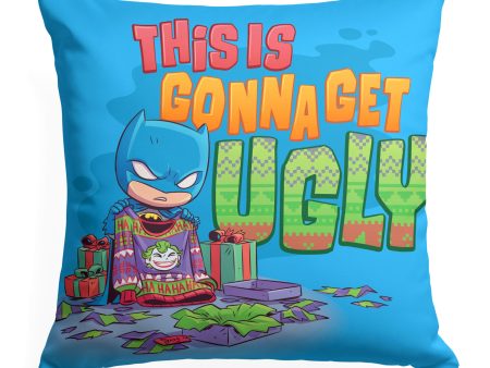 Warner Bros. Justice League Its Gonna Get Ugly Throw Pillow 18x18 Inches For Sale