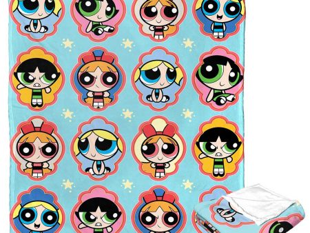 Cartoon Network Powerpuff Girls Classic Expressions Silk Touch Throw Blanket 50x60 Inches Fashion