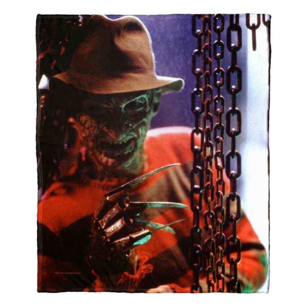 Warner Bros. Nightmare on Elm Street Gotcha Silk Touch Throw Blanket 50x60 Inches For Cheap