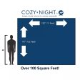 Cozy Night Cloud Throw Blanket Platinum 110 x 132 Inches Hot on Sale