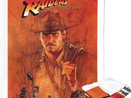 Disney Indiana Jones Raiders Of The Lost Ark Silk Touch Throw Blanket 50x60 Inches Cheap