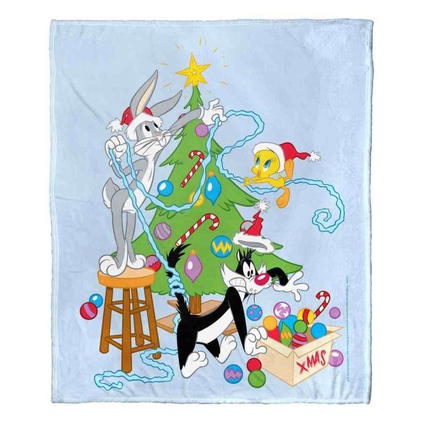 Warner Bros. Looney Tunes Decoration Shenanigans Silk Touch Throw Blanket 50x60 Inches Discount