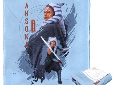 Disney Star Wars Ahsoka Twin Saber Brushstroke Silk Touch Throw Blanket 50x60 Inches Online Hot Sale