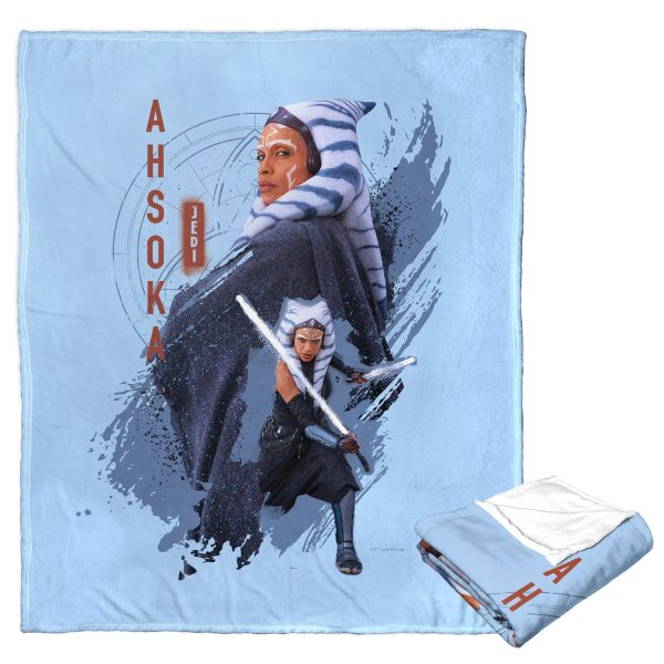 Disney Star Wars Ahsoka Twin Saber Brushstroke Silk Touch Throw Blanket 50x60 Inches Online Hot Sale