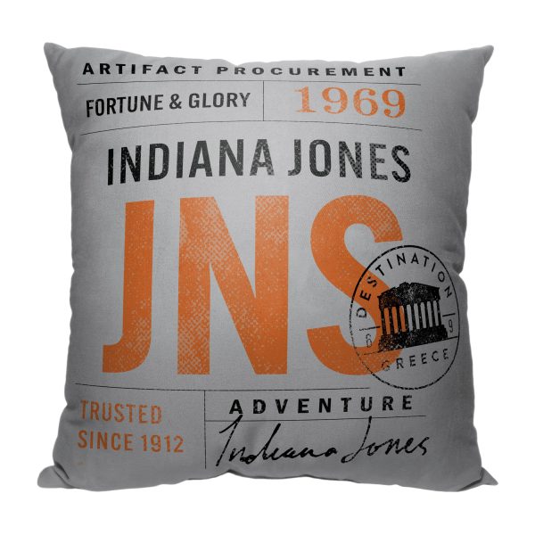 Disney Indiana Jones Dial Of Destiny JNS Pillow 18x18 Inches Cheap