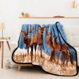 Cold Snap Wilderness Raschel Throw Blanket 60x80Inches Online