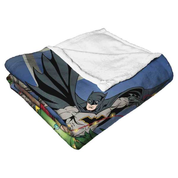 Warner Bros. Justice League Holiday Team Work Silk Touch Throw Blanket 50x60 Inches Supply