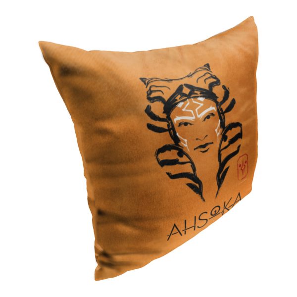 Disney Star Wars Ahsoka Brushstroke Ahsoka Throw Pillow 18x18 Inches Sale