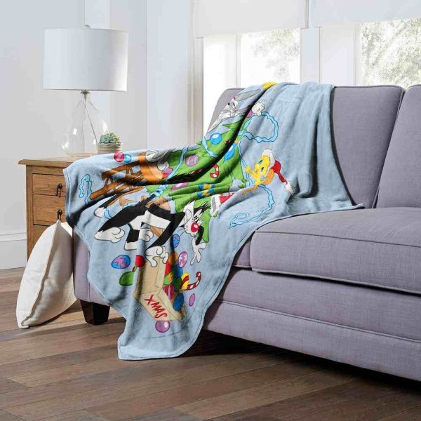 Warner Bros. Looney Tunes Decoration Shenanigans Silk Touch Throw Blanket 50x60 Inches Discount