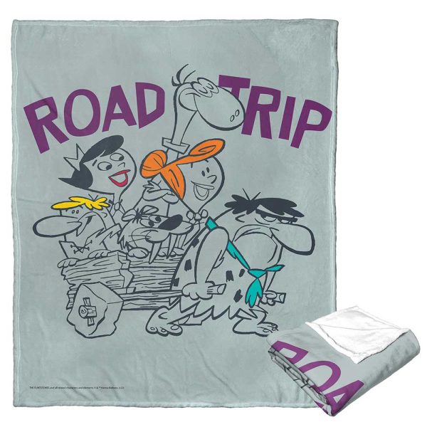 Warner Bros. The Flintstones Road Trip Silk Touch Throw Blanket 50x60 Inches For Discount