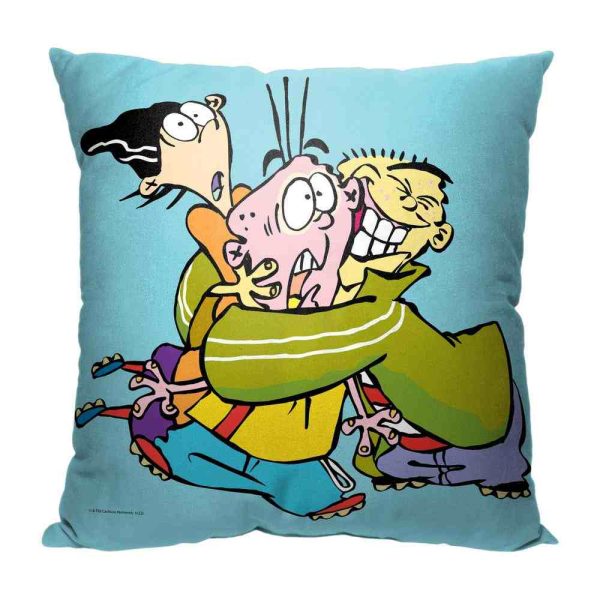 Cartoon Network Ed Edd N Eddy Bro Hug Throw Pillow 18x18 Inches For Cheap