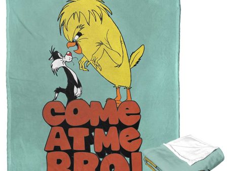 Warner Bros. Looney Tunes Come At Me Bro Silk Touch Throw Blanket 50x60 Inches Hot on Sale