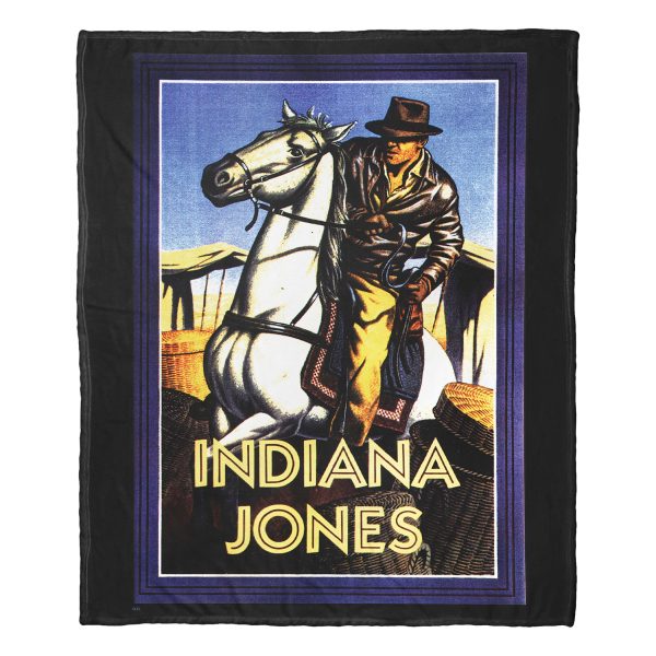 Disney Indiana Jones Classic Indy Silk Touch Throw Blanket 50x60 Inches For Sale