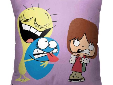 Cartoon Network Foster s Home For Imaginary Friends Bring It In Throw Pillow 18x18 inches Online now