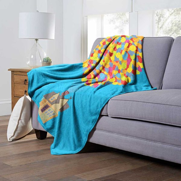 Disney Pixar UP Balloon Heart Silk Touch Throw Blanket 50x60 Inches Supply