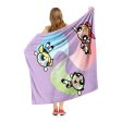 Cartoon Network Powerpuff Girls Super Swirl Silk Touch Throw Blanket 50x60 Inches Online Hot Sale