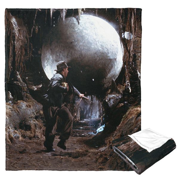 Disney Indiana Jones Look Out Silk Touch Throw Blanket 50x60 Inches Sale