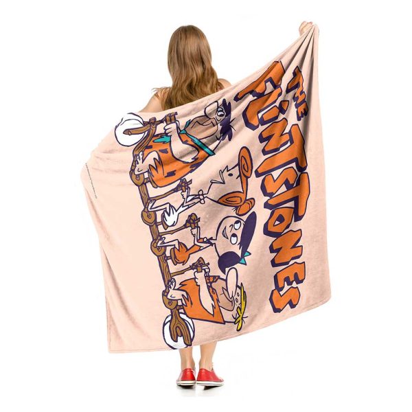 Warner Bros. The Flintstones Flinestones And Friends Silk Touch Throw Blanket 50x60 Inches Supply