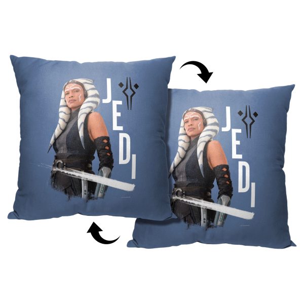 Disney Star Wars Ahsoka Jedi Ahsoka Tano Throw Pillow 18x18 Inches For Sale