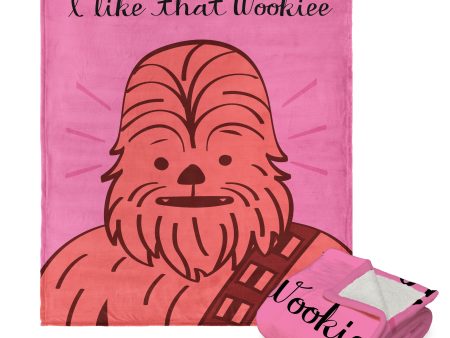 Disney Star Wars Classic That Wookie Silk Touch Sherpa Throw Blanket 50x60 Inches Supply