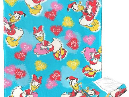 Disney Donald Duck Donald & Daisy True Love Silk Touch Throw Blanket 50x60 Inches For Cheap