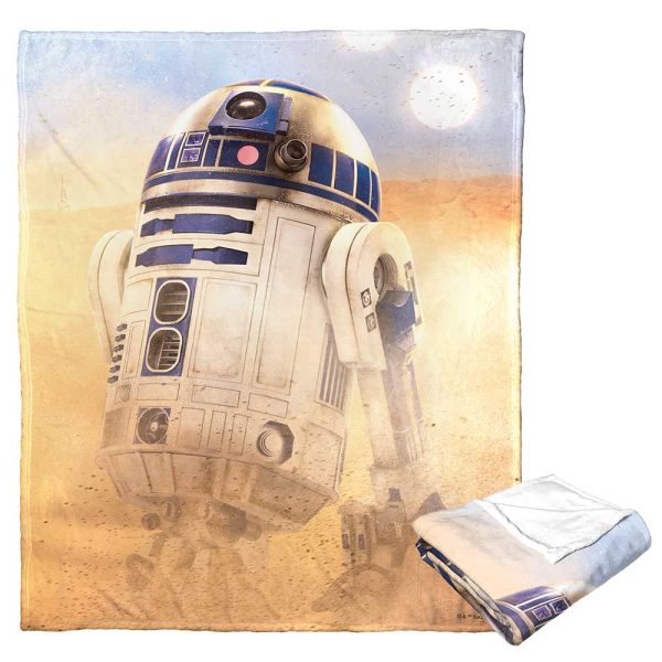 Disney Star Wars Artoo Silk Touch Throw Blanket 50x60 Inches For Discount