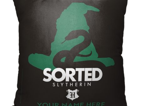 Warner Bros. Harry Potter Sorted Slytherin Personalized Throw Pillow 18x18 Inches Online Sale