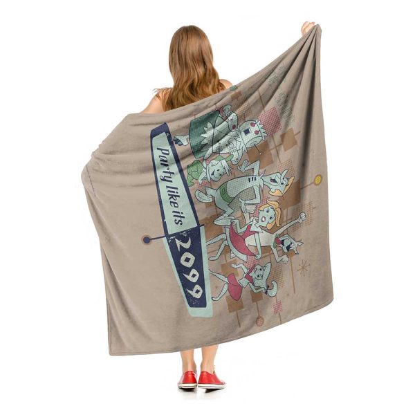 Warner Bros. The Jetsons Party Like It s 2099 Silk Touch Throw Blanket 50x60 Inches on Sale