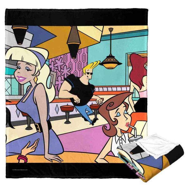 Cartoon Network Johnny Bravo Reliable With The Ladies Silk Touch Throw Blanket 50x60 Inches Discount