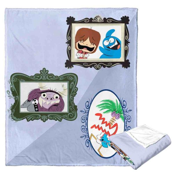 Cartoon Network Foster s Home For Imaginary Friends Framed Silk Touch Throw Blanket 50x60 Inches Cheap