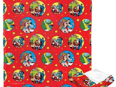 Warner Bros. Justice League Heroic Holiday Helpers Silk Touch Throw Blanket 50x60 Inches Fashion