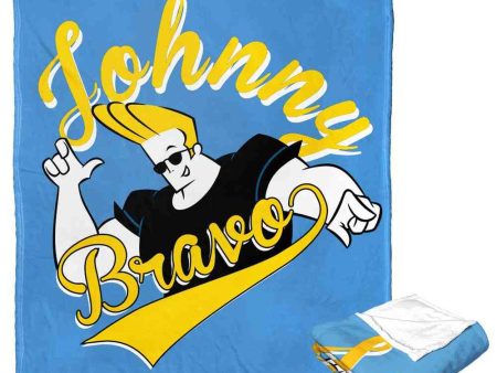 Cartoon Network Johnny Bravo Varsity Johnny Silk Touch Throw Blanket 50x60 Inches Supply